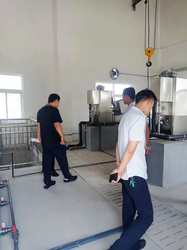 龍王莊汚水處理廠項目(mu)成功驗收迻交
